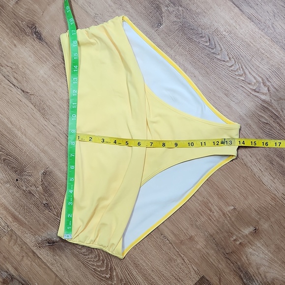 $5☃️NWOT! Kansopa Basic Yellow Rouched Sides Bikini Bottom 2XL - Picture 3 of 4